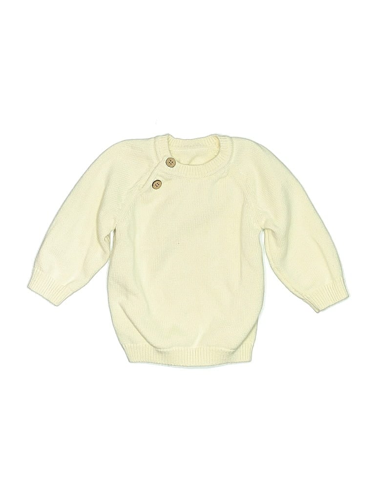 Pre-owned Unbranded Kids' Pullover Sweater In White