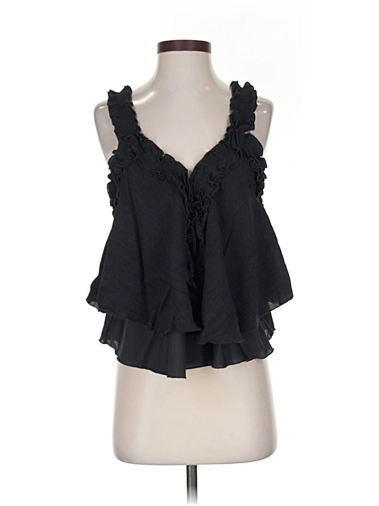 Pre-owned Millibon Sleeveless Blouse In Black