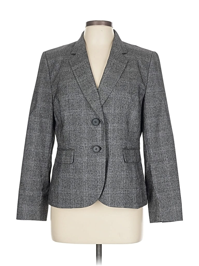 Pre-owned Kasper Blazer Jacket In Gray