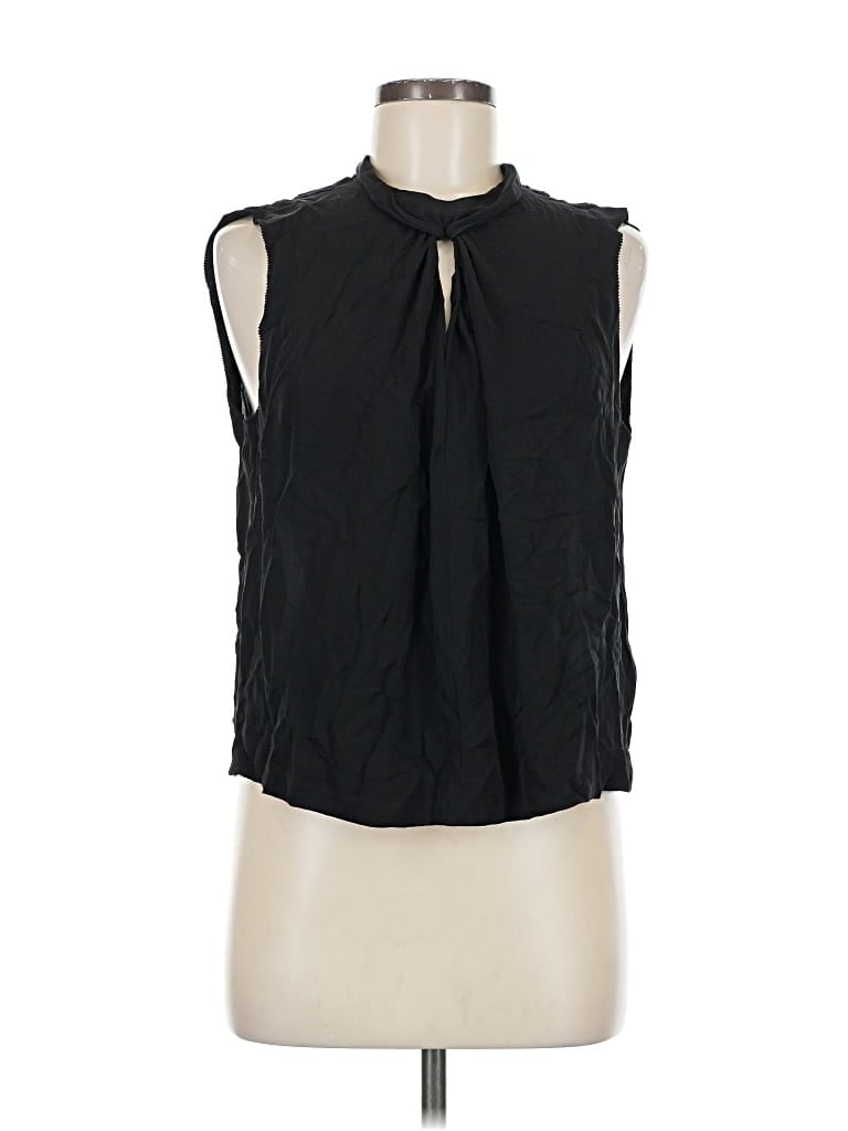 Pre-owned Rebecca Taylor Sleeveless Blouse In Black