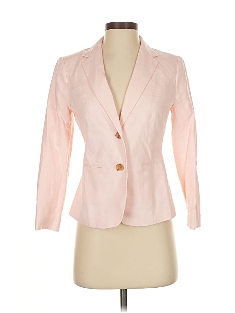 Pre-owned Banana Republic Factory Store Blazer Jacket In Pink