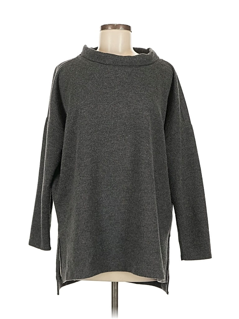 Pre-owned By Anthropologie Turtleneck Sweater In Gray