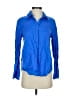 MNG Blue Long Sleeve Blouse Size 4 - photo 1