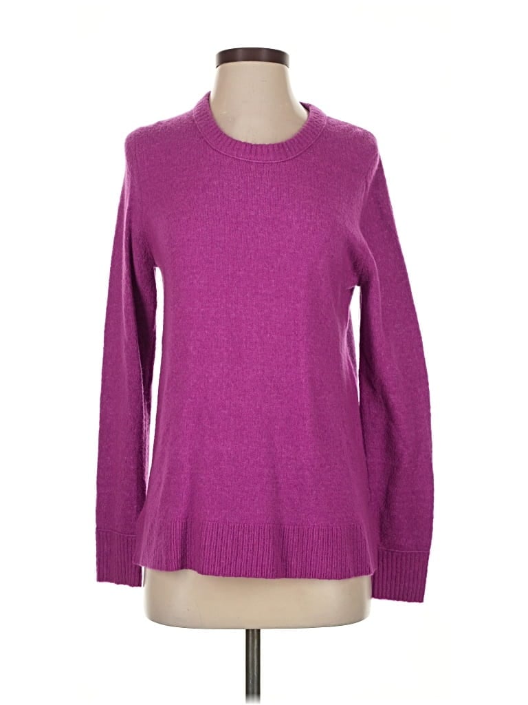 Pre-owned J.crew Factory Store Pullover Sweater In Purple