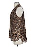 Vince Camuto 100% Polyester Animal Print Brown Sleeveless Blouse Size S - photo 5