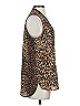 Vince Camuto 100% Polyester Animal Print Brown Sleeveless Blouse Size S - photo 4