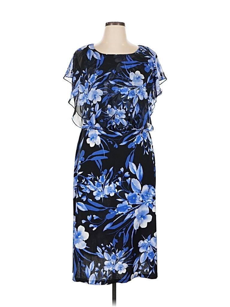 Pre-owned Connected Apparel Casual Dress In Blue