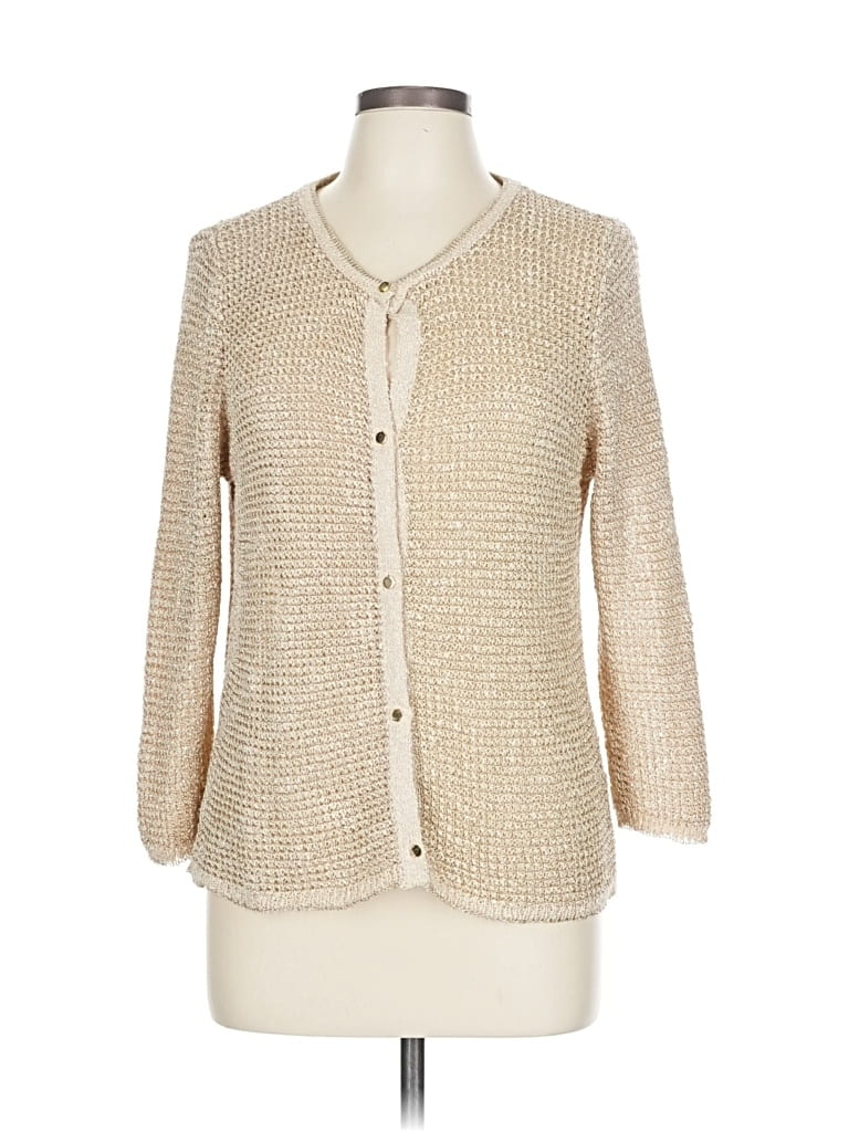 Pre-owned Zara Cardigan Sweater In Brown
