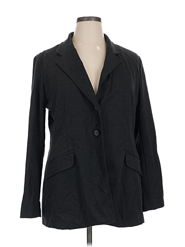 Pre-owned Chico's Blazer Jacket In Gray