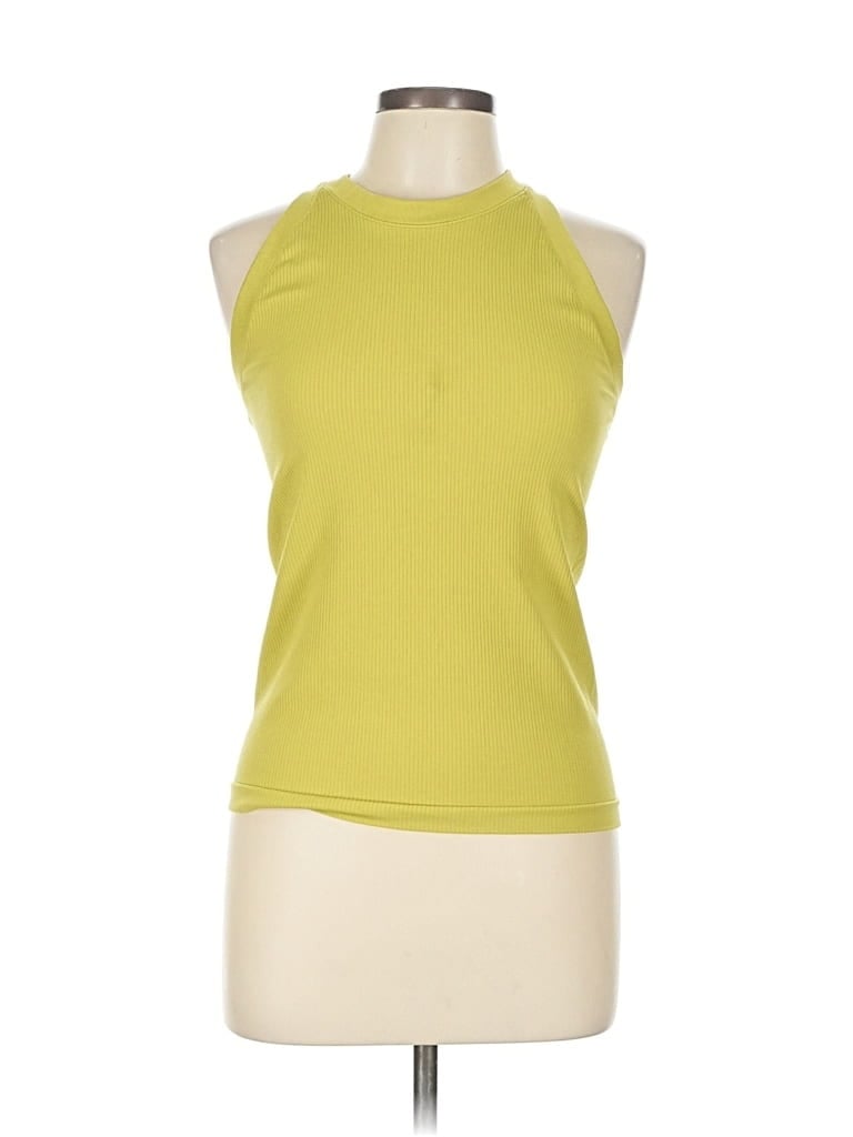 Pre-owned Athleta Sleeveless T-shirt In Yellow