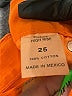 Denimist 100% Cotton Color Block Orange Jeans Size 25 waist - photo 8