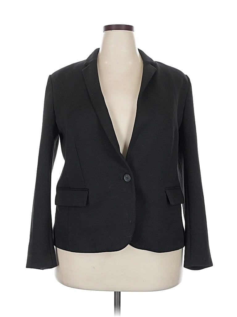 Pre-owned Ann Taylor Blazer Jacket In Black