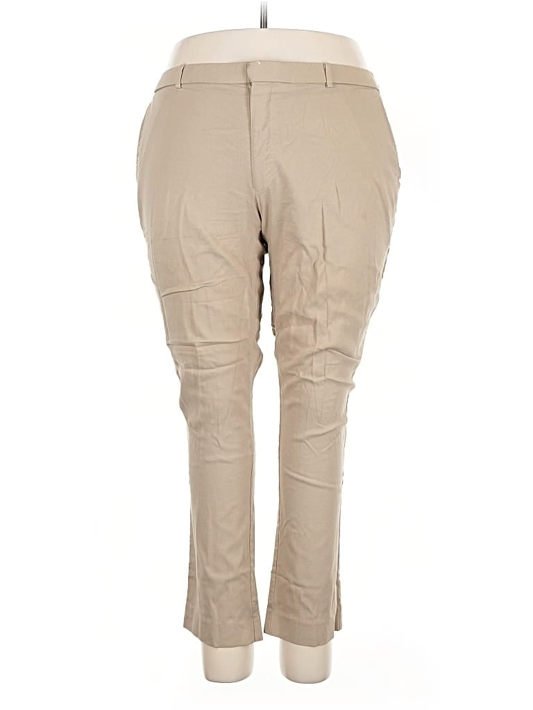 Pre-owned Tommy Hilfiger Khaki Pant In Brown