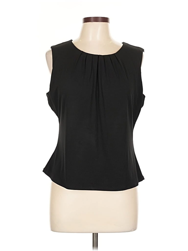 Pre-owned Calvin Klein Sleeveless Blouse In Black