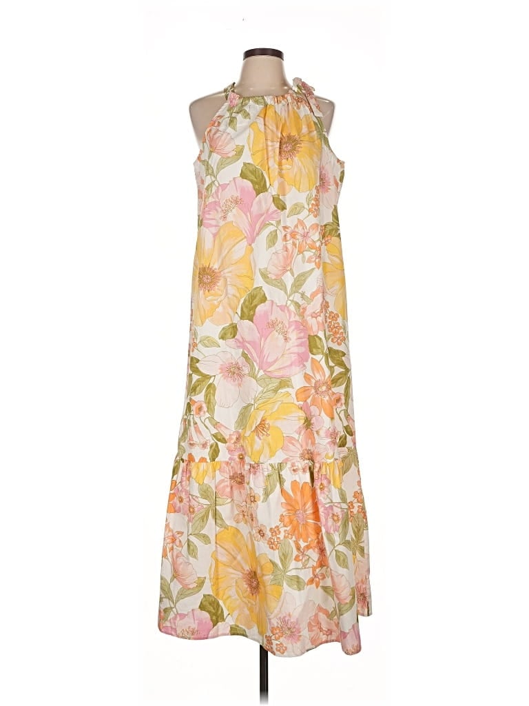 Pre-owned Assorted Brands Casual Dress In Yellow