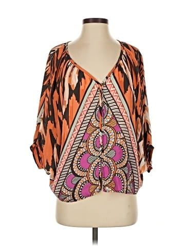 Assorted Brands 3/4 Sleeve Silk Top (view 1)