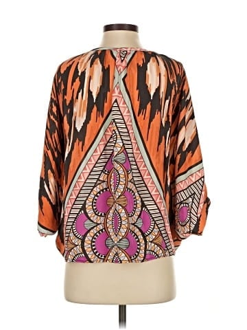 Assorted Brands 3/4 Sleeve Silk Top (view 2)