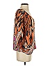 Assorted Brands 100% Silk Orange 3/4 Sleeve Silk Top Size XS - photo 4