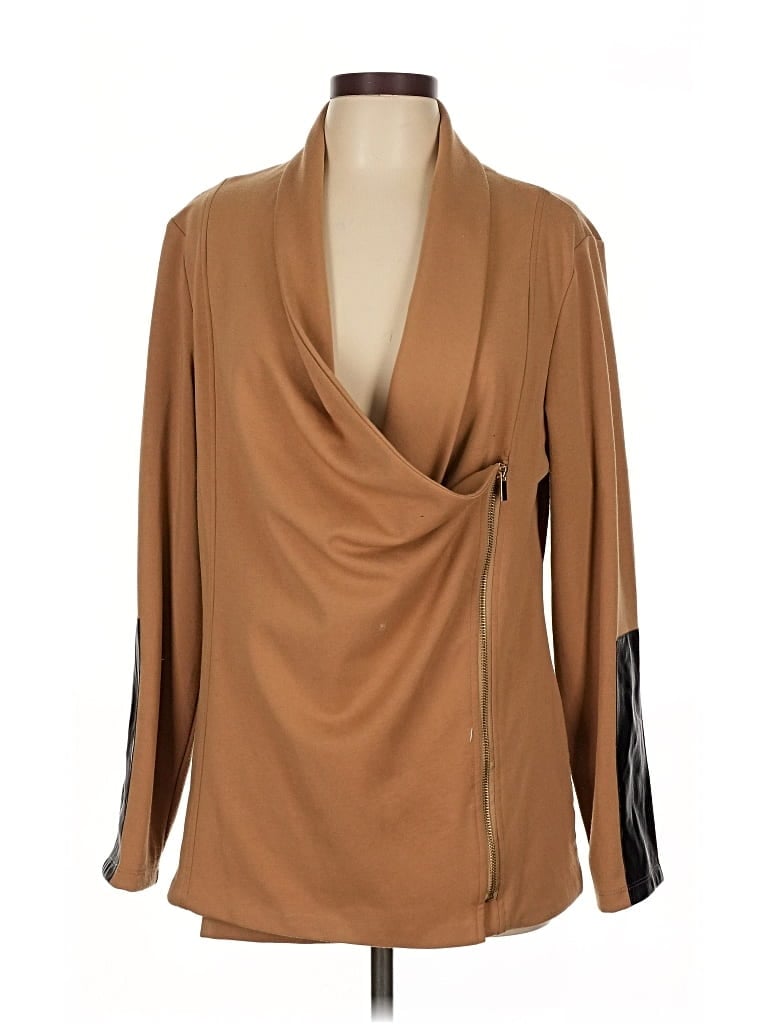 Pre-owned Grace Elements Cardigan Sweater In Brown