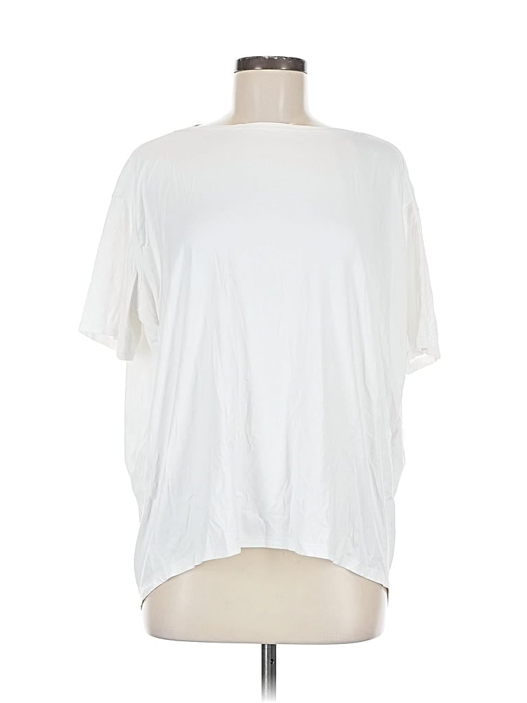 Pre-owned Lululemon Athletica Short Sleeve T-shirt In White