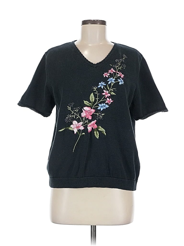 Pre-owned Alfred Dunner Sweatshirt In Black