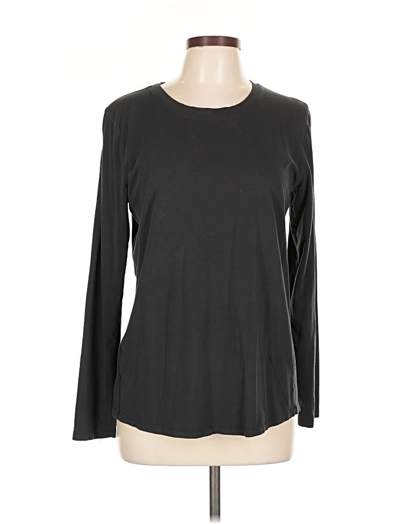 Pre-owned Lululemon Athletica Long Sleeve T-shirt In Black