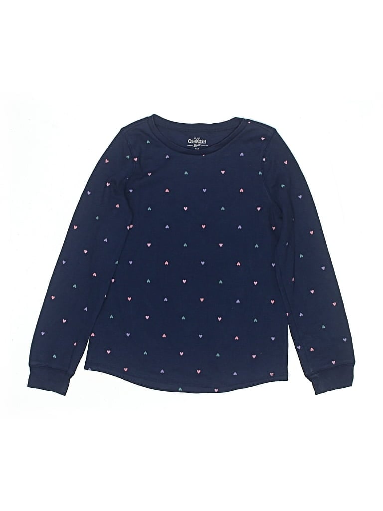 Pre-owned Oshkosh B'gosh Kids' Long Sleeve T-shirt In Blue