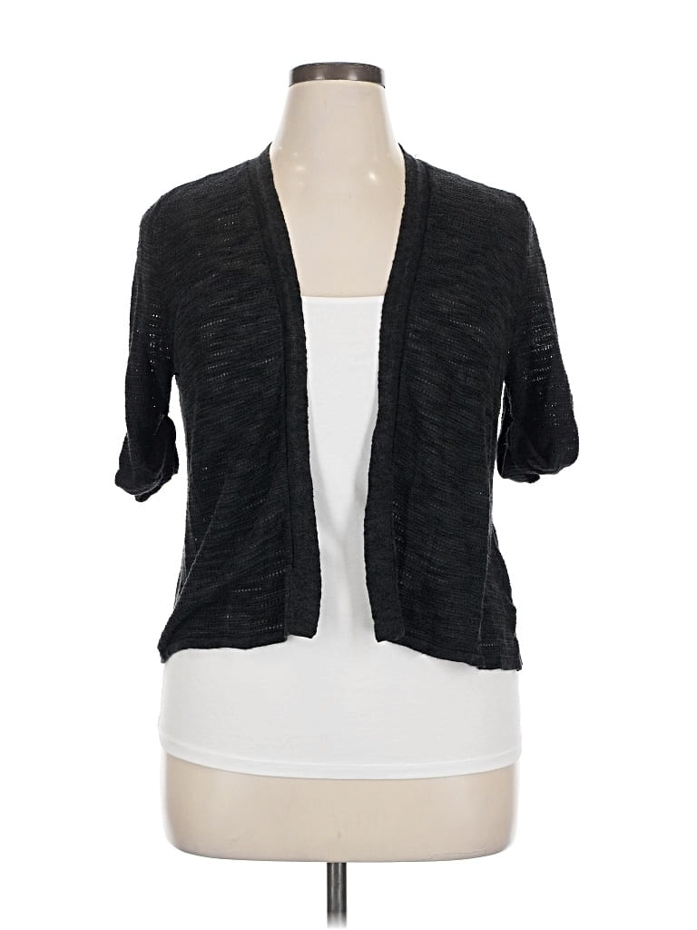 Pre-owned Croft & Barrow Cardigan Sweater In Black