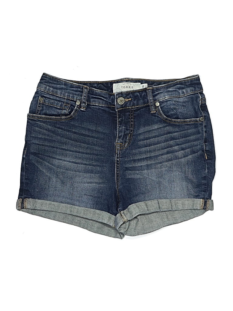 Pre-owned Torrid Denim Shorts In Blue