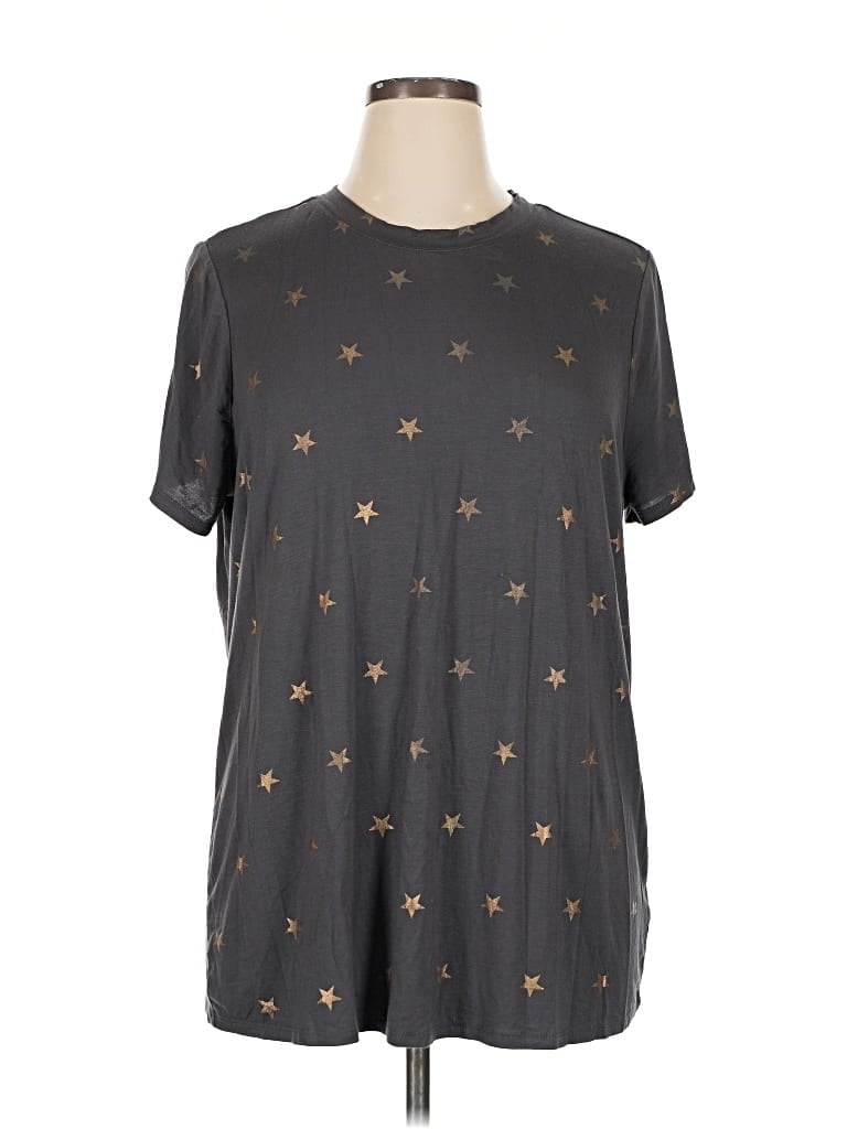 Pre-owned 24/7 Maurices Short Sleeve T-shirt In Gray