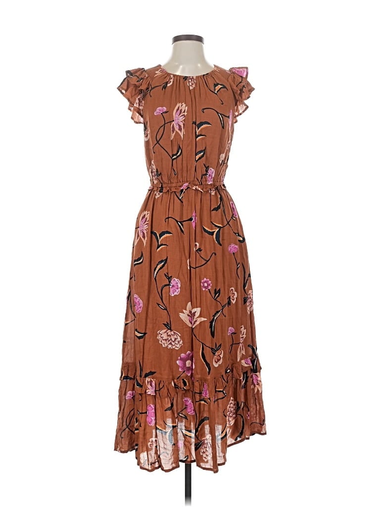 Pre-owned Universal Thread Casual Dress In Brown