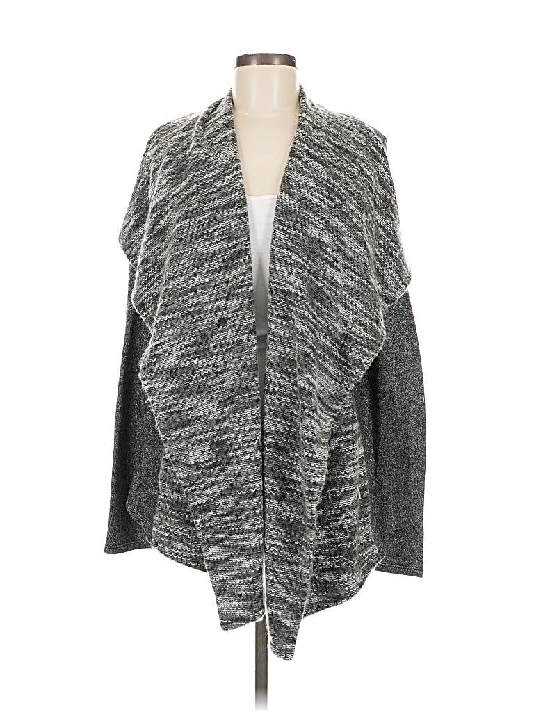 Pre-owned Lucky Brand Cardigan Sweater In Gray