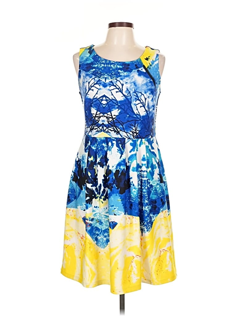 Pre-owned Cynthia Rowley Tjx Cocktail Dress In Blue