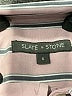 Slate & Stone Stripes Pink Short Sleeve Button-Down Shirt Size S - photo 7