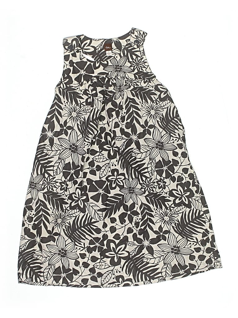 Pre-owned Tea Kids' Dress In Gray
