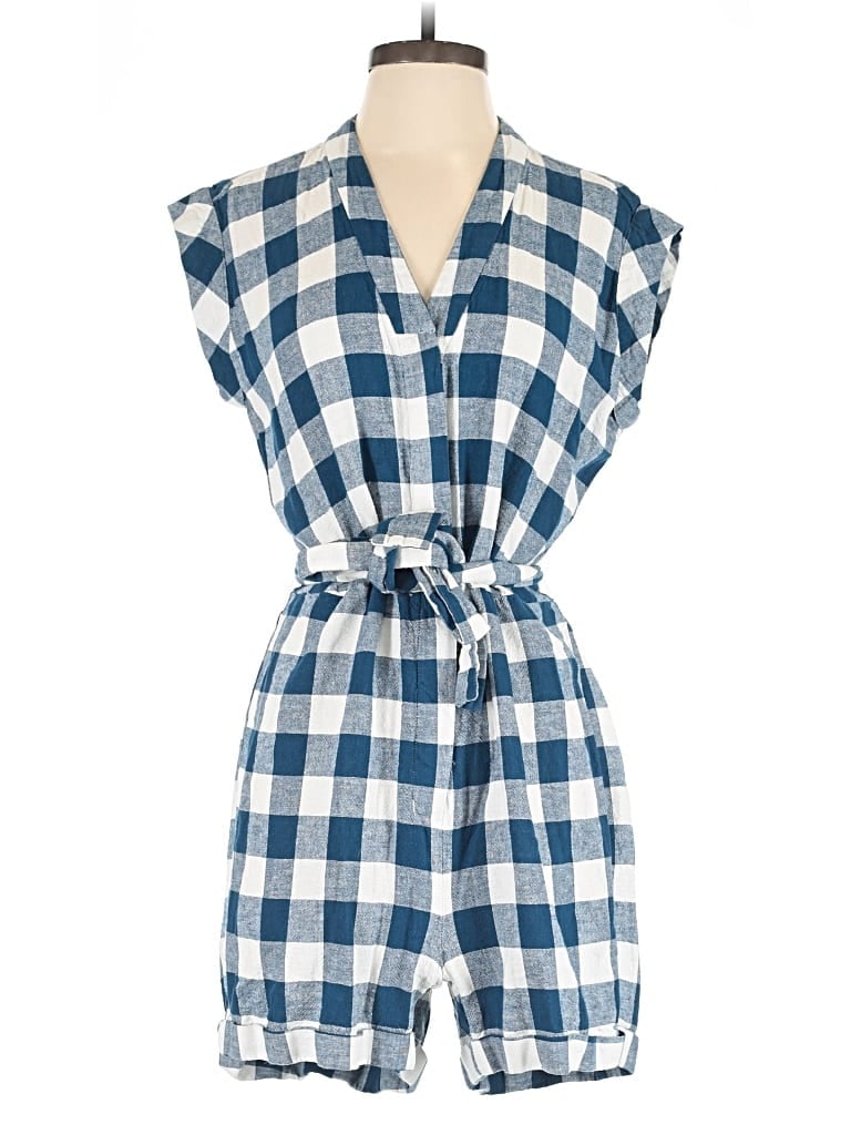 Pre-owned J.crew Factory Store Romper In Blue