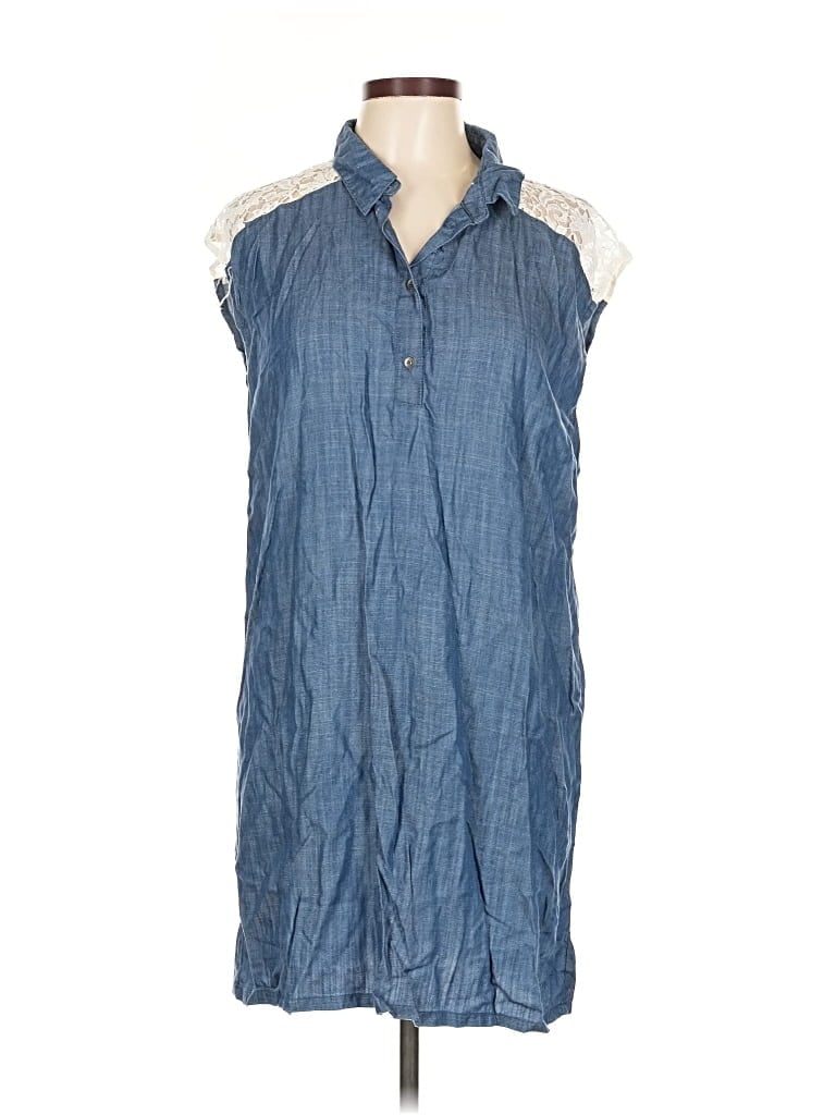 Pre-owned Threads 4 Thought Casual Dress In Blue