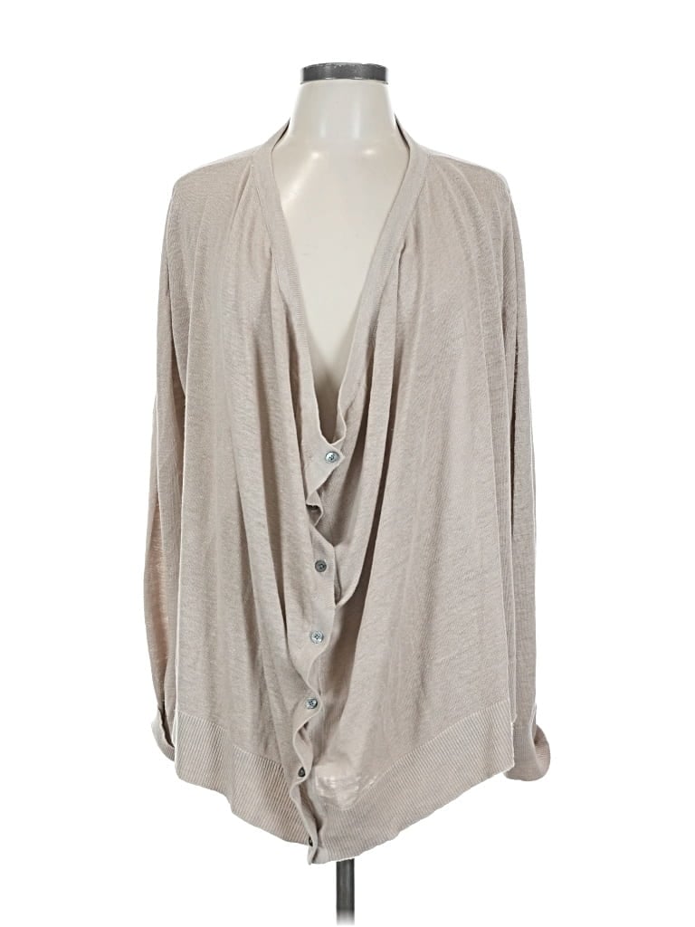 Pre-owned Garnet Hill Cardigan Sweater In Brown