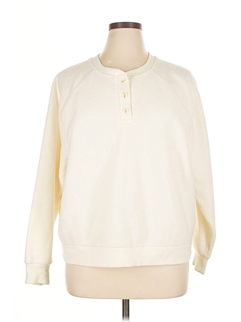 Pre-owned Universal Thread Pullover Sweater In White