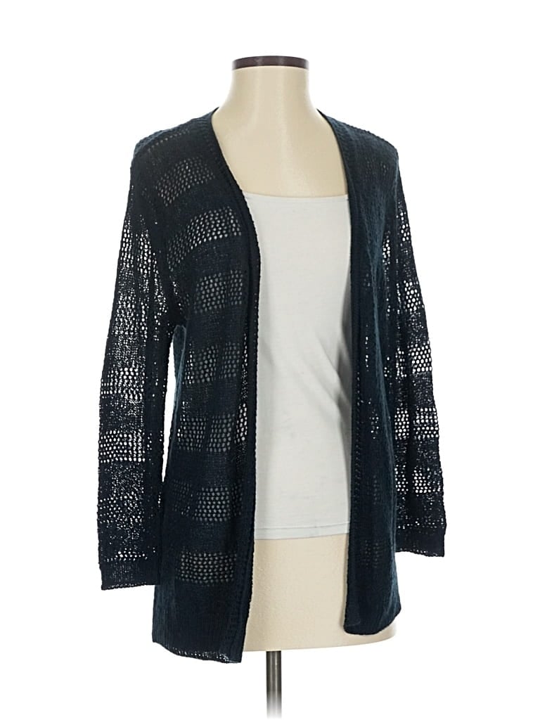 Pre-owned Basic Editions Cardigan Sweater In Blue