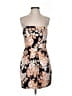 Forever 21 100% Polyester Floral Brown Tan Cocktail Dress Size S - photo 1