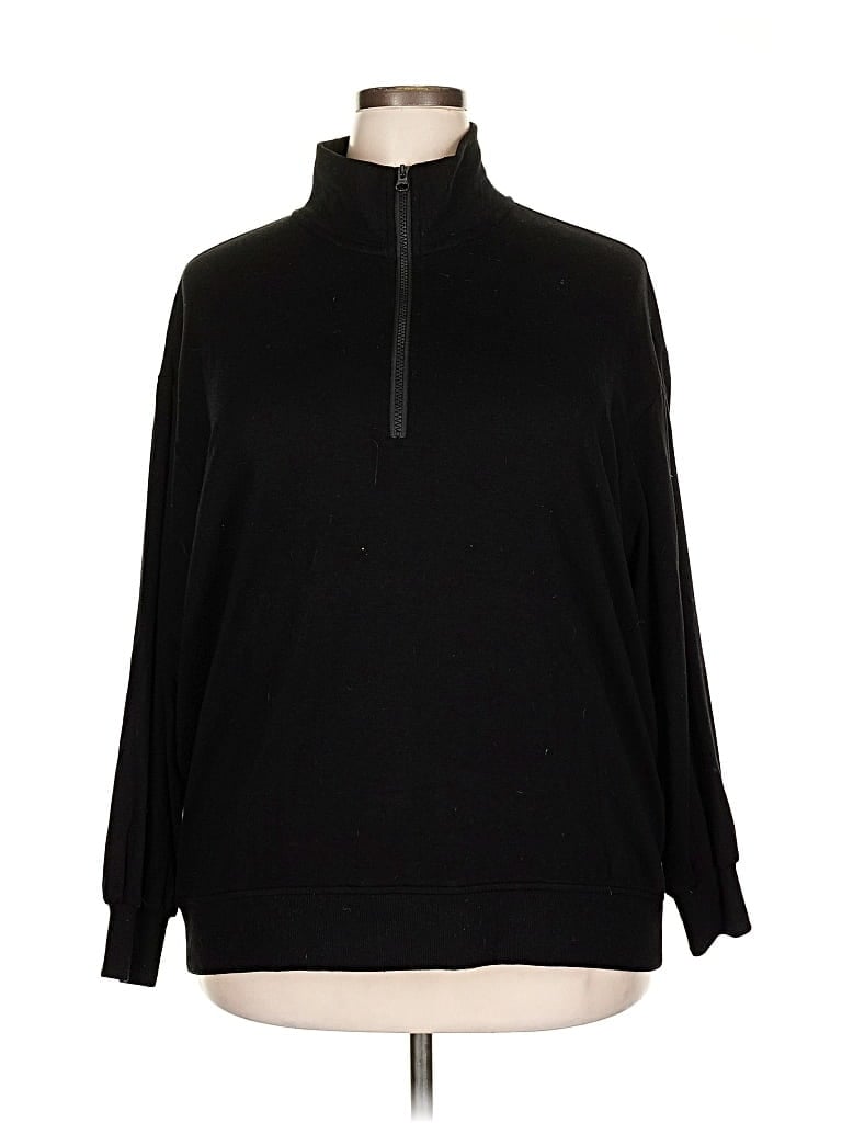 Pre-owned Three Dots Pullover Sweater In Black