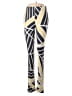 Unbranded Graphic Color Block Yellow Leggings Size M - photo 1