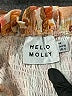 Hello Molly 100% Polyester Orange Short Sleeve Blouse Size 6 - photo 7