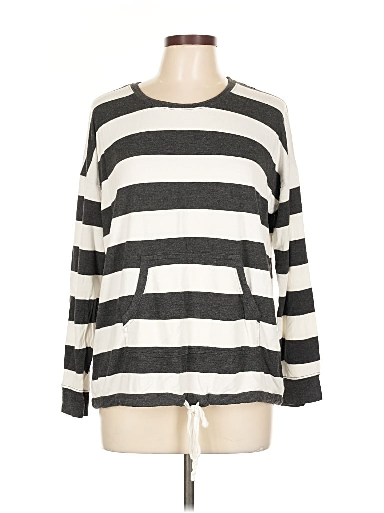 Pre-owned Kensie Pullover Sweater In Gray