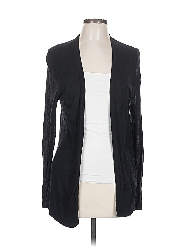 Pre-owned Ann Taylor Factory Cardigan Sweater In Black
