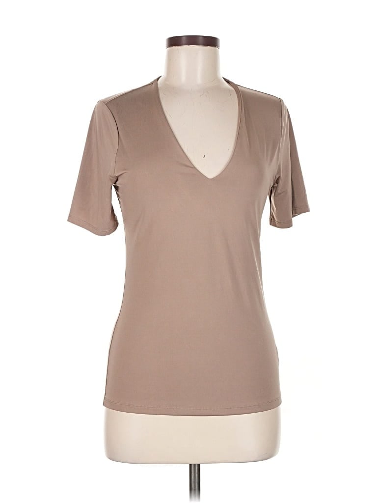 Pre-owned Express Short Sleeve T-shirt In Brown