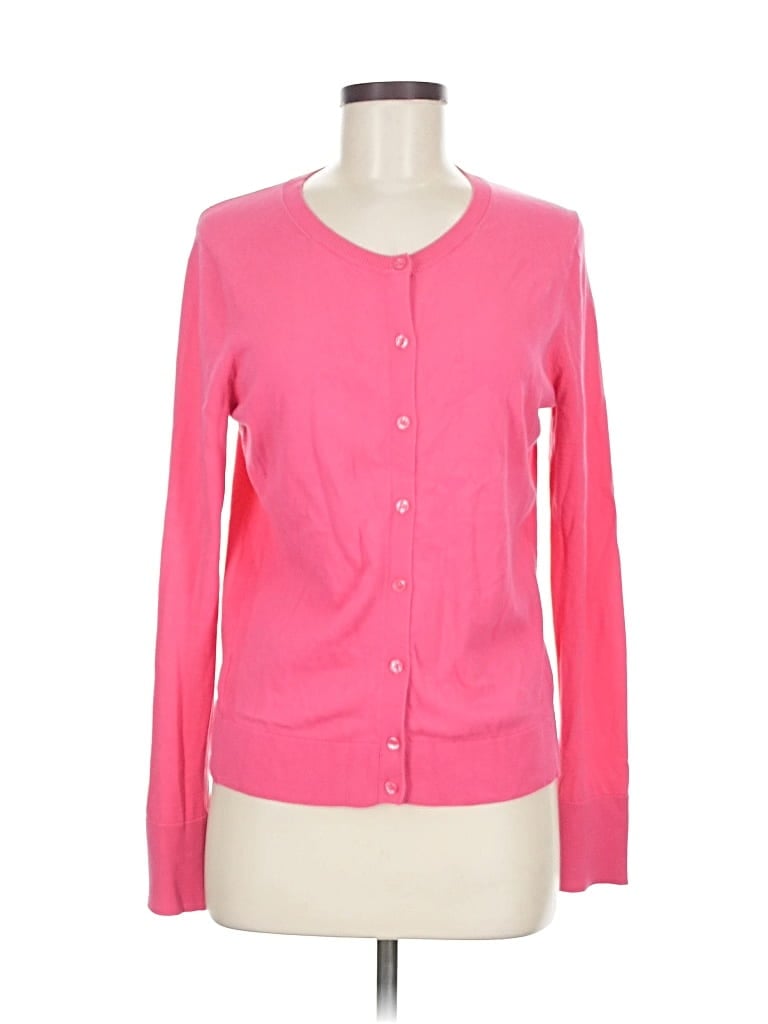 Pre-owned Ann Taylor Loft Cardigan Sweater In Pink