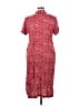 Erika 100% Rayon Red Casual Dress Size XL (petite) - photo 2