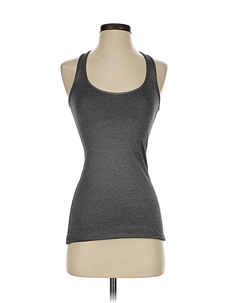 Pre-owned Lululemon Athletica Tank Top Gray Halter Neckline Tops